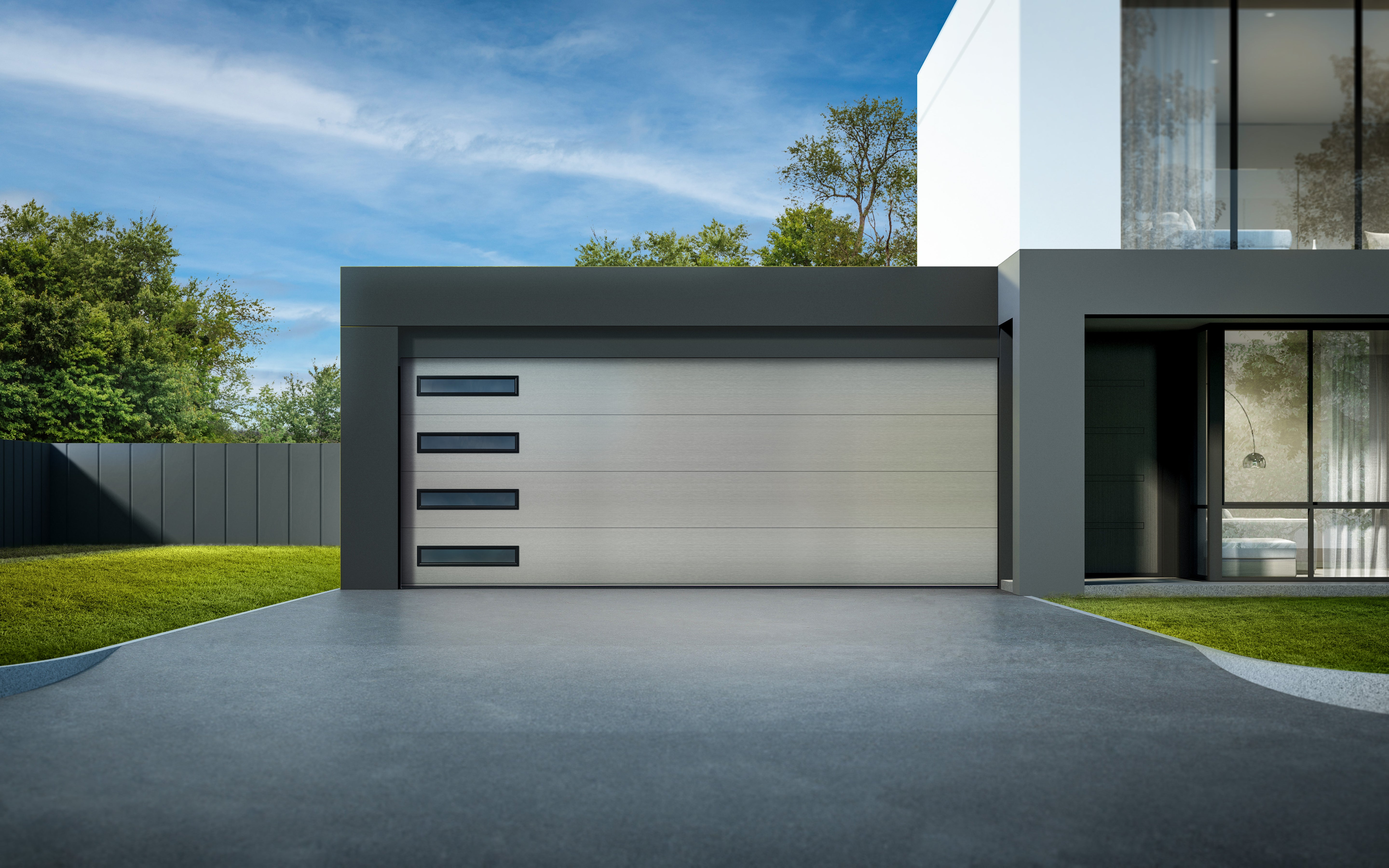 Insulated Garage Doors - Modern Steel Series