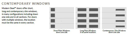 Insulated Garage Doors - Modern Steel Series