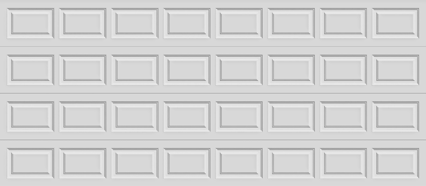 OVERSTOCK SPECIAL! - Insulated Double Garage Door - Traditional Series 16 ft. x 7 ft. 10 R-Value (White)