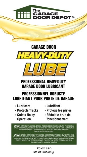 Garage Door Lubricant (Profesional Heavy Duty) 20 oz. Can