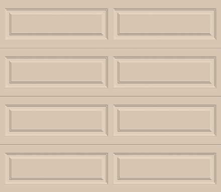 Insulated Single Garage Door - Traditional Series 9 ft. x 7 ft. 12.9 R-Value (Multiple Colours)