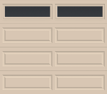 Insulated Single Garage Door - Traditional Series 9 ft. x 7 ft. 12.9 R-Value (Multiple Colours)