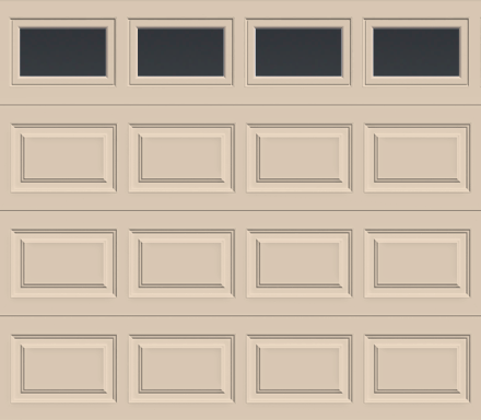Insulated Single Garage Door - Traditional Series 9 ft. x 7 ft. 12.9 R-Value (Multiple Colours)