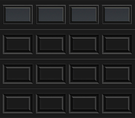 Insulated Single Garage Door - Traditional Series 9 ft. x 7 ft. 12.9 R-Value (Multiple Colours)