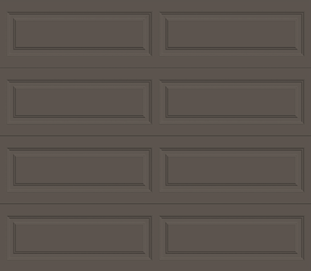 Insulated Single Garage Door - Traditional Series 9 ft. x 7 ft. 12.9 R-Value (Multiple Colours)