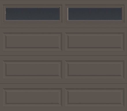 Insulated Single Garage Door - Traditional Series 9 ft. x 7 ft. 12.9 R-Value (Multiple Colours)