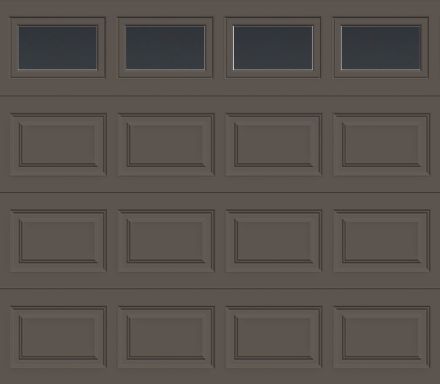 Insulated Single Garage Door - Traditional Series 9 ft. x 7 ft. 12.9 R-Value (Multiple Colours)
