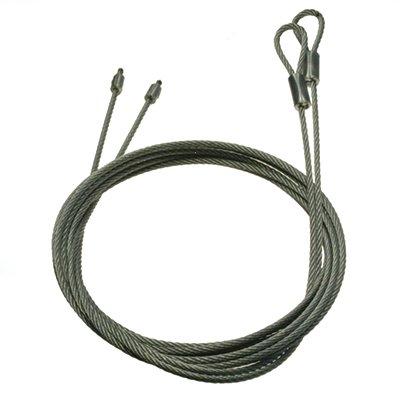 Garage Door Cables (Standard Residential) Torsion Spring Cable Assembly for 7ft High Door (8'6") - Pair