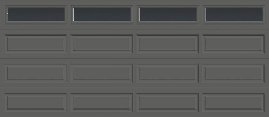 Insulated Double Garage Door - Traditional Series 16 ft. x 7 ft. 12.9 R-Value (Multiple Colours)