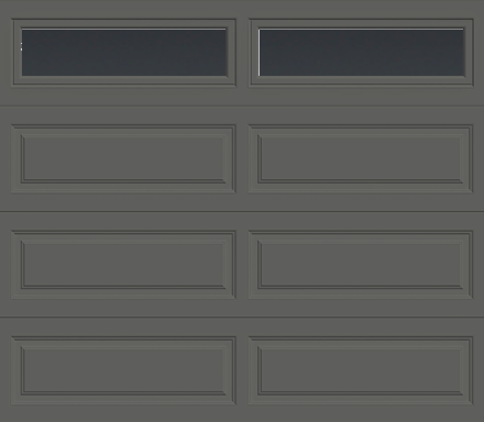 Insulated Single Garage Door - Traditional Series 9 ft. x 7 ft. 12.9 R-Value (Multiple Colours)