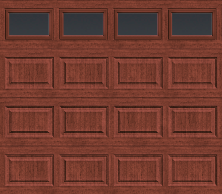 Insulated Single Garage Door - Traditional Series 9 ft. x 7 ft. 12.9 R-Value (Multiple Colours)