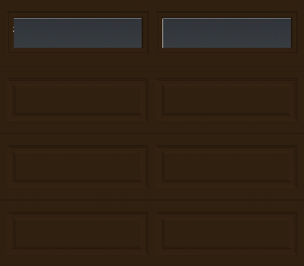 Insulated Single Garage Door - Traditional Series 9 ft. x 7 ft. 12.9 R-Value (Multiple Colours)