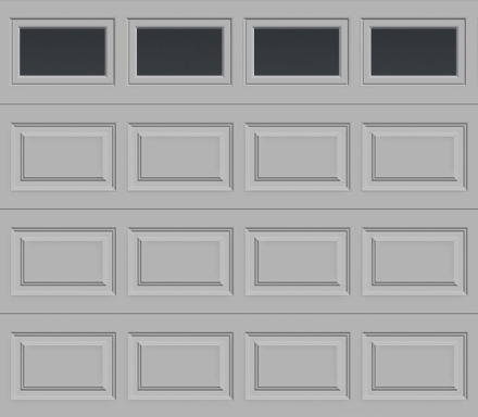 Insulated Single Garage Door - Traditional Series 9 ft. x 7 ft. 12.9 R-Value (Multiple Colours)