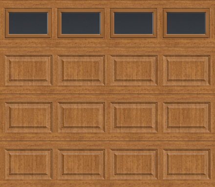 Insulated Single Garage Door - Traditional Series 9 ft. x 7 ft. 12.9 R-Value (Multiple Colours)