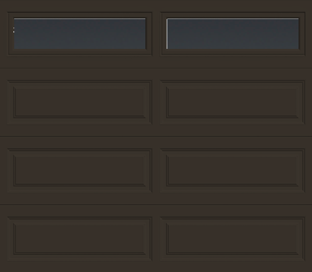 Insulated Single Garage Door - Traditional Series 9 ft. x 7 ft. 12.9 R-Value (Multiple Colours)