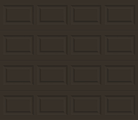 Insulated Single Garage Door - Traditional Series 9 ft. x 7 ft. 12.9 R-Value (Multiple Colours)