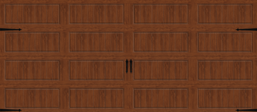 Insulated Double Garage Door - Carriage House Series 16 ft. x 7 ft. 12.9 R-Value (Multiple Colours)