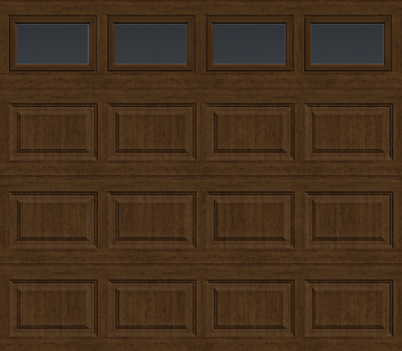 Insulated Single Garage Door - Traditional Series 9 ft. x 7 ft. 12.9 R-Value (Multiple Colours)