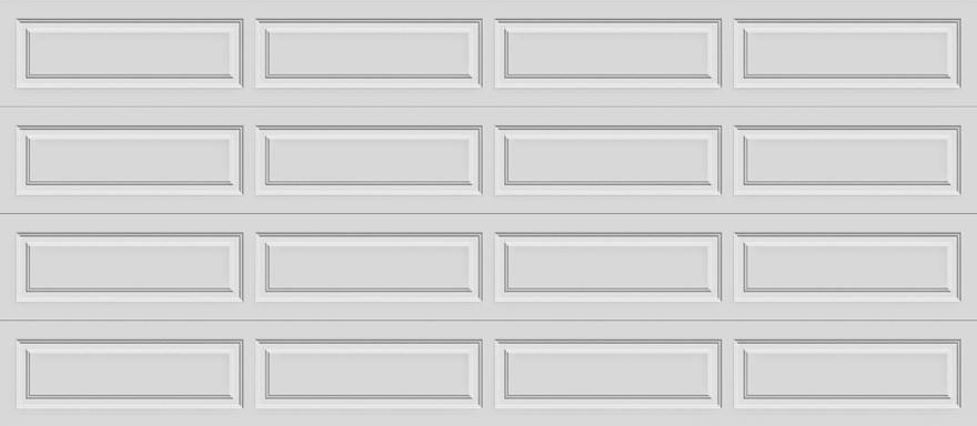 Insulated Double Garage Door - Traditional Series 16 ft. x 7 ft. 12.9 R-Value (Multiple Colours)