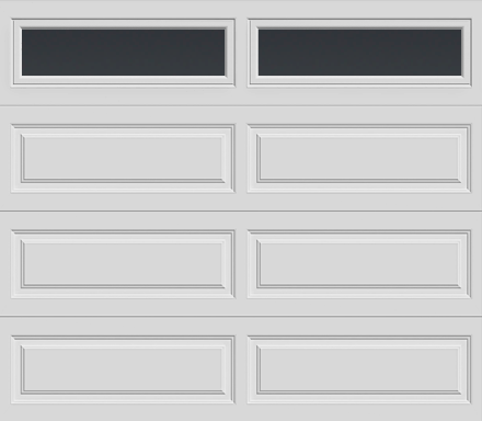 Insulated Single Garage Door - Traditional Series 9 ft. x 7 ft. 12.9 R-Value (Multiple Colours)