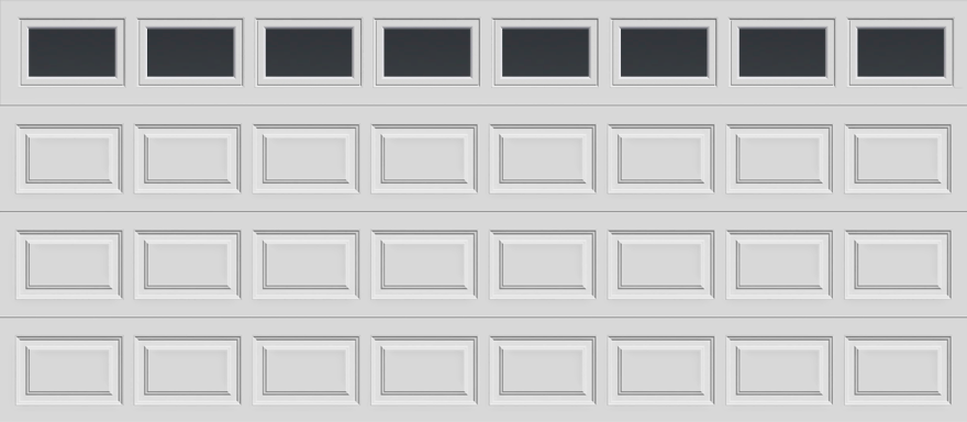 Insulated Double Garage Door - Traditional Series 16 ft. x 7 ft. 12.9 R-Value (Multiple Colours)