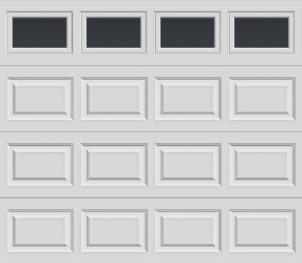 Insulated Single Garage Door - Traditional Series 9 ft. x 7 ft. 12.9 R-Value (Multiple Colours)