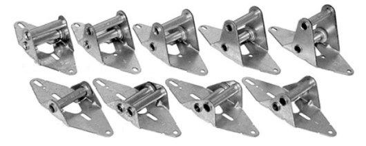 Garage Door Hinge Kit (Double Car Garage Door 4 Sections) 14g - 21 Hinges