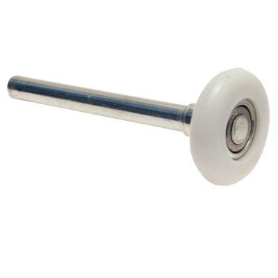 Garage Door Rollers (Standard Residential) Short Stem Nylon 2" Diameter 10-Ball Bearing (4" Stem) - 2 pack